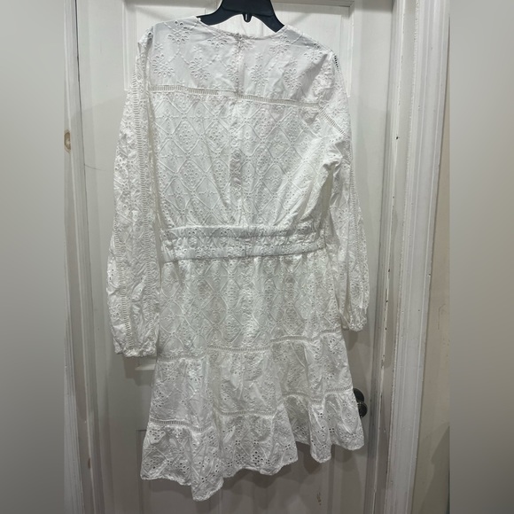 GUESS • Naya Eyelet Dress • White - Picture 5 of 11